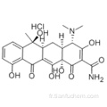 2-Naphthacenecarboxamide, 4- (dimethylamino) -1,4,4a, 5,5a, 6,11,12a-octahydro-3,6,10,12,12a-pentahydroxy-6-méthyl-1,11-dioxo , chlorhydrate (1: 1), CAS 64-75-5